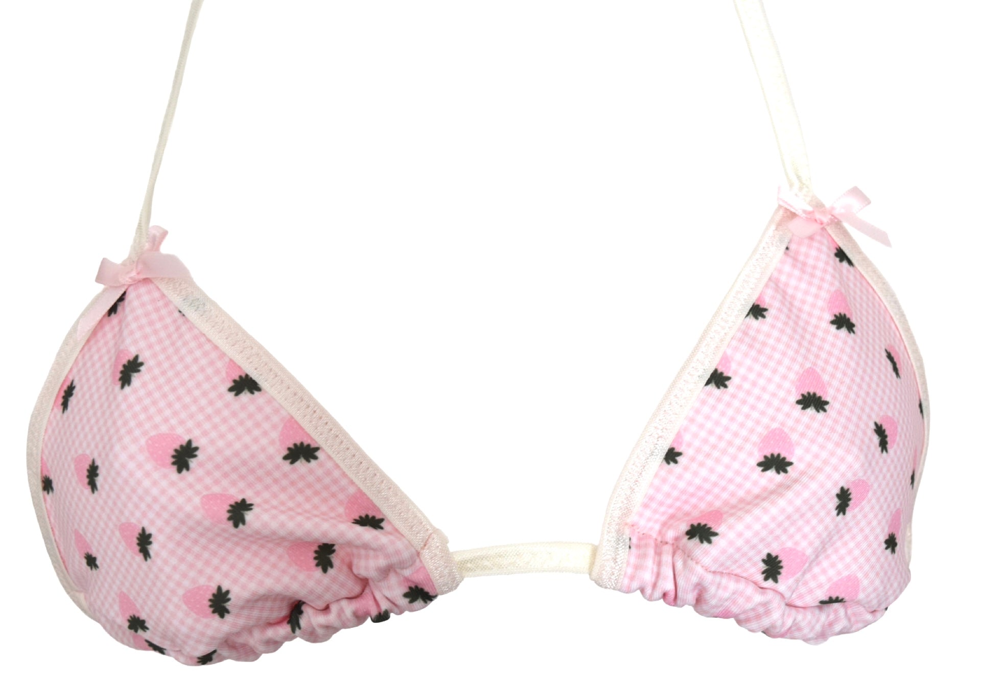 Strawberry pink bikini top